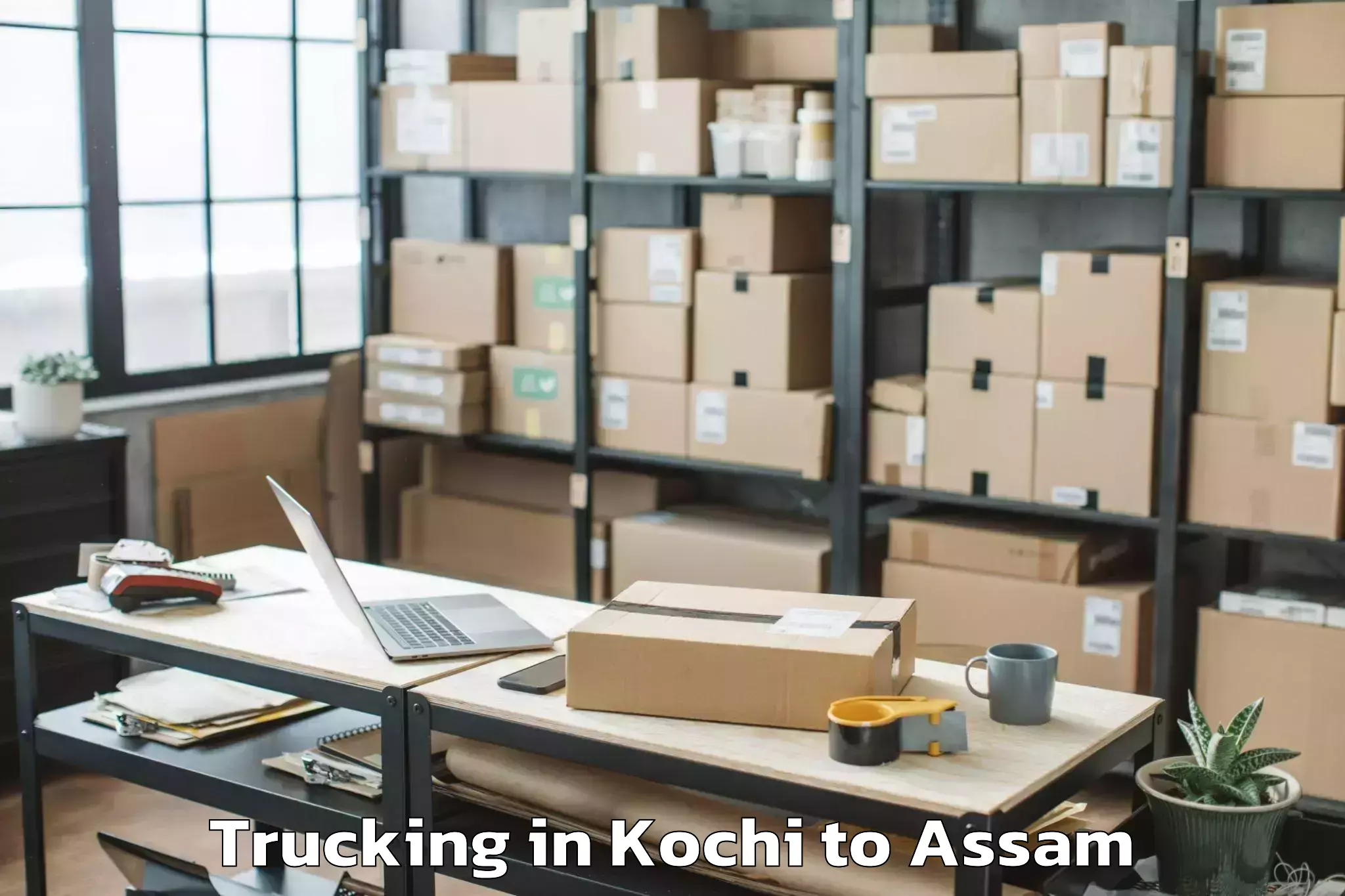 Book Kochi to Chhaygaon Trucking